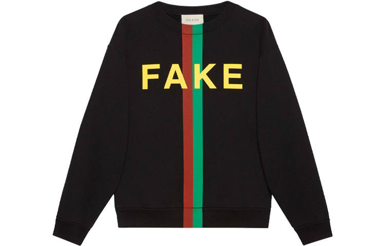 GUCCI 【Previous Season】Fake/Not print organic-cotton sweatshirt