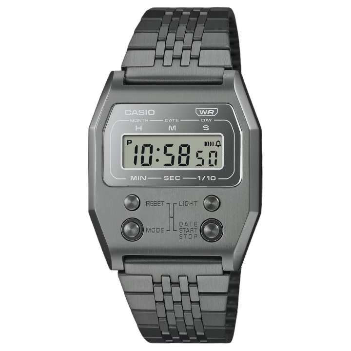 CASIO CASIO Full Metal Collection Square Dial Display Water Resistant For Everyday Use Quartz Movement Stainless Steel Strap