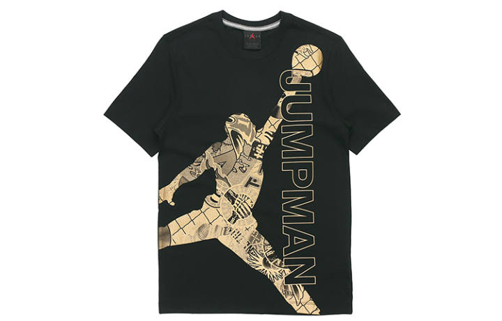 Jordan Jordan Jumpman T Shirts Men's Black Crew Neck Moderate Straight Fit
