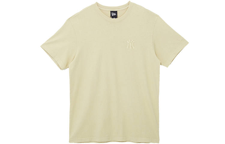 New Era T Shirts Unisex Yellow Crew Neck Moderate