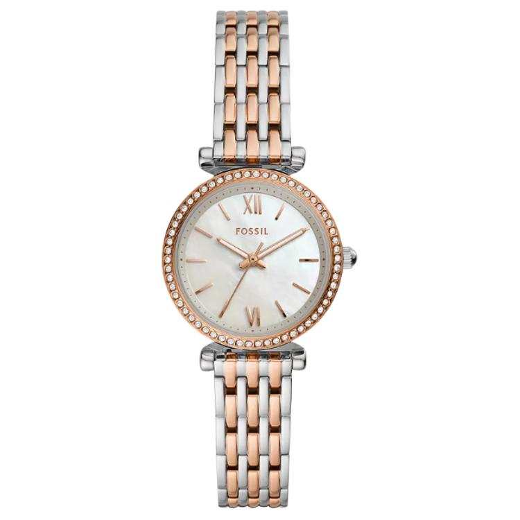 FOSSIL Wrist Watches Quartz Movement Stainless Steel Strap 28mm Mother of Pearl Color Watch Dial Women's Watch