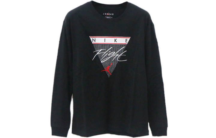 Jordan Jordan T Shirts Men's Black Crew Neck Moderate Straight Fit