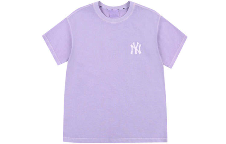 MLB New York Yankees T Shirts Unisex Purple Crew Neck Moderate Straight Fit