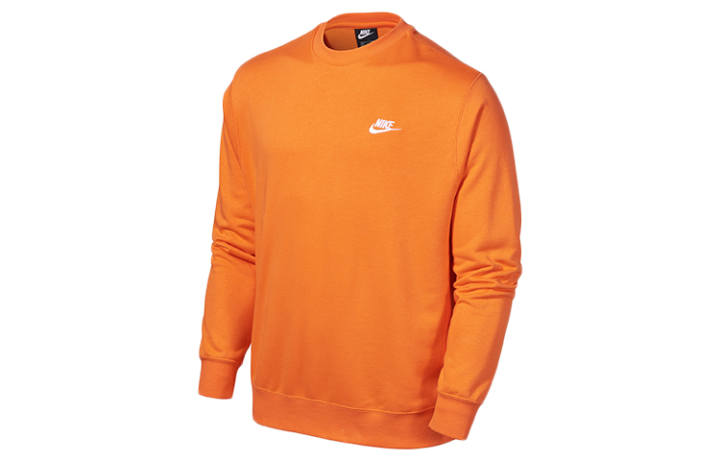 Nike Nike Sweatshirts Men's Electric Orange Crew Neck Moderate Regular