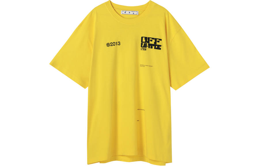 OFF-WHITE OFF WHITE SS21 T Shirt Men's Yellow