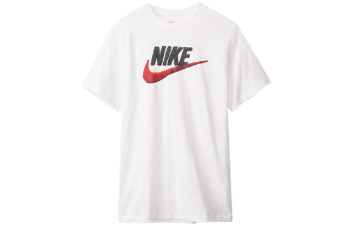 Nike Nike T Shirts Men's White Crew Neck Moderate Straight Fit
