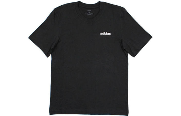 Adidas Adidas T Shirts Men's Black Crew Neck Moderate Straight Fit