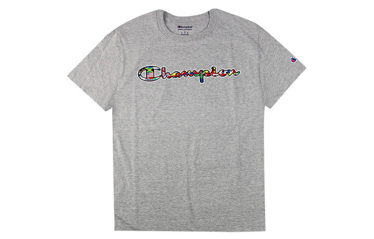 Champion T Shirt US Version Unisex Gray