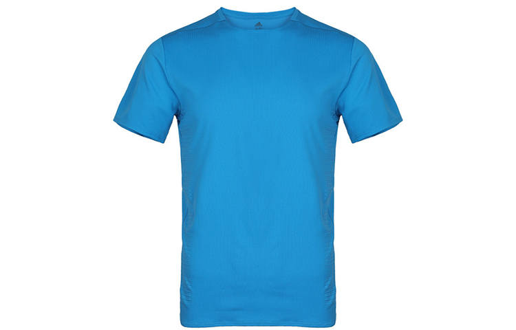 Adidas Adidas T Shirts Men's Teal Crew Neck Moderate Straight Fit