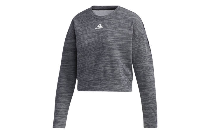 Adidas Adidas Sweatshirts Women's Dark Gray Crew Neck Moderate Regular