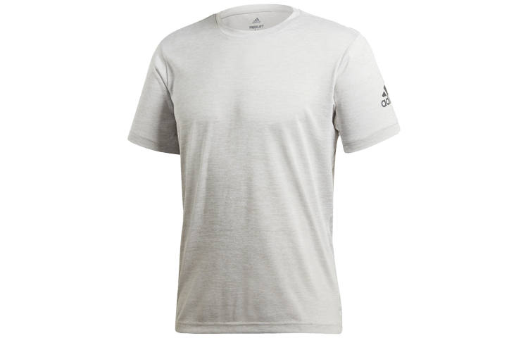 Adidas Adidas T Shirts Men's Shade 2 Gray Crew Neck Moderate Straight Fit