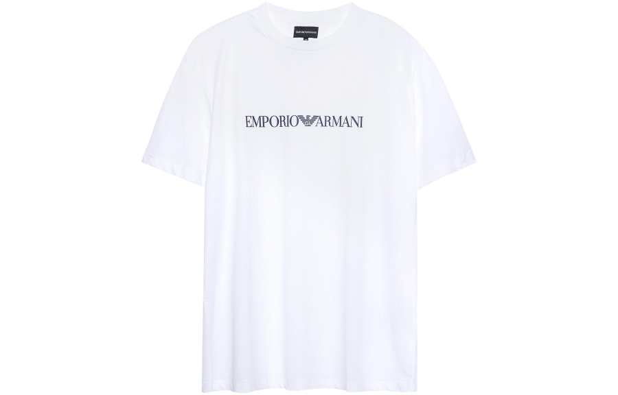 EMPORIO ARMANI Logo Printed Crewneck T Shirt