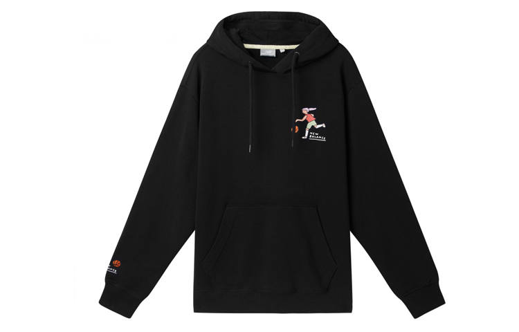 New Balance New Balance Sweatshirts Unisex Black Hooded Moderate Regular