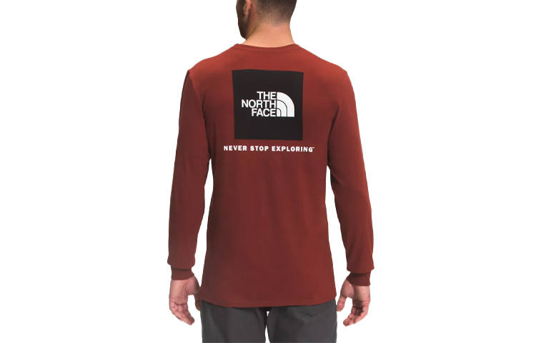 THE NORTH FACE T Shirts Men's Red Crew Neck Moderate