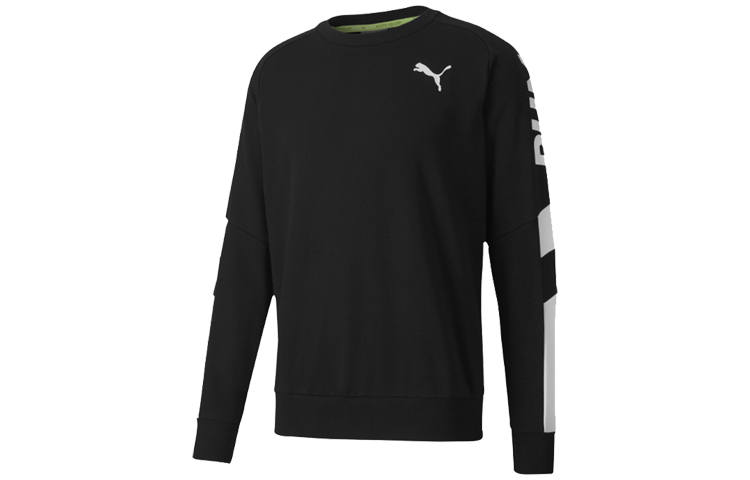 PUMA Modern Sports Sweatshirts Men's Black Crew Neck Moderate Regular