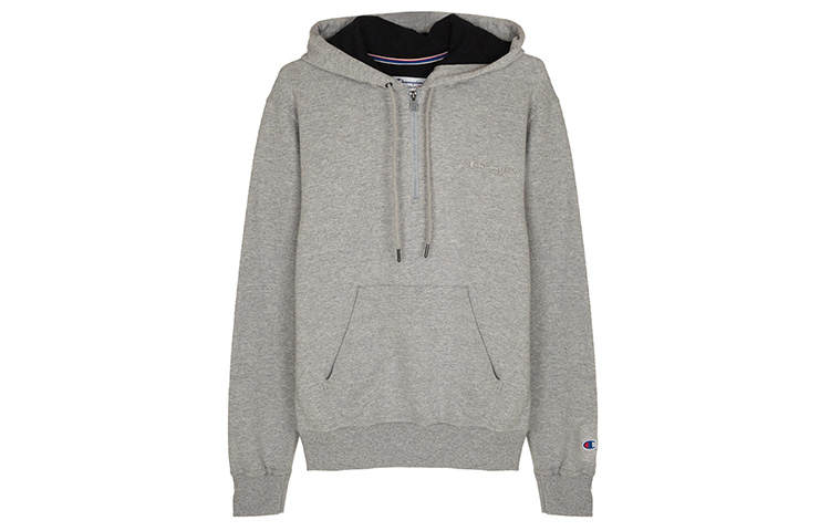 Champion Sweatshirts Men's Gray Hooded Thickened Regular