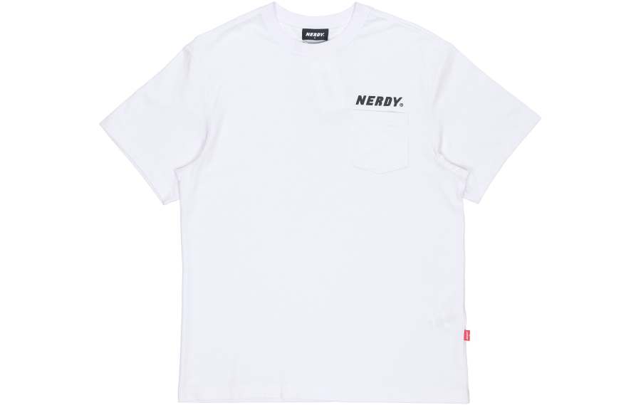 Nerdy Straight Fit T Shirt Unisex White