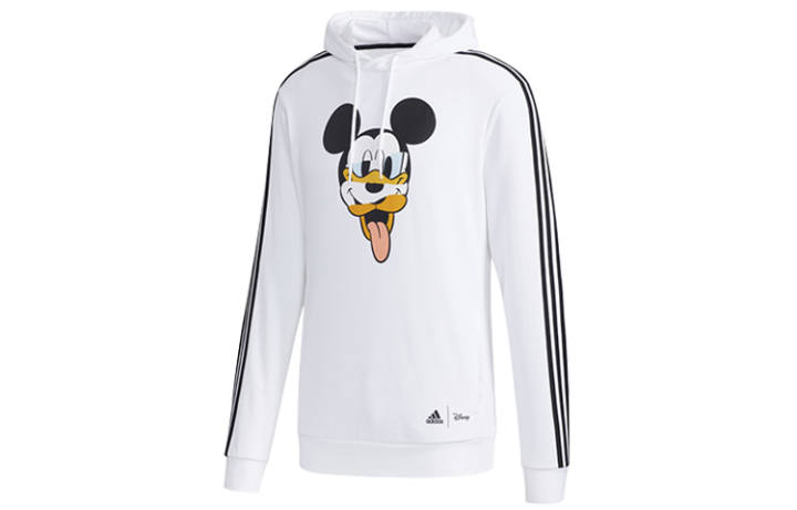 Adidas Adidas X Disney Sweatshirts Men's White Hooded Moderate Regular