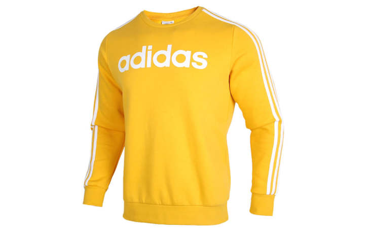 Adidas Adidas Sweatshirts Men's Yellow Crew Neck Thickened Regular