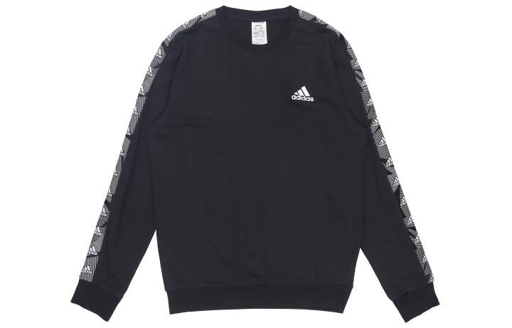 Adidas Adidas Sweatshirts Men's Black Crew Neck Moderate Regular