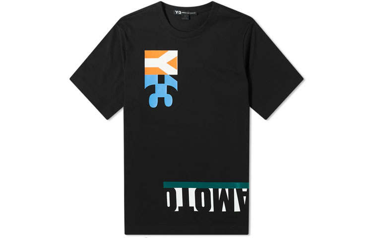 Y-3 Y 3 T Shirts Unisex Black Crew Neck Moderate Straight Fit