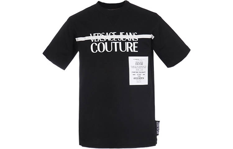 VERSACE JEANS COUTURE T Shirt Men's Black Gift Recommendation