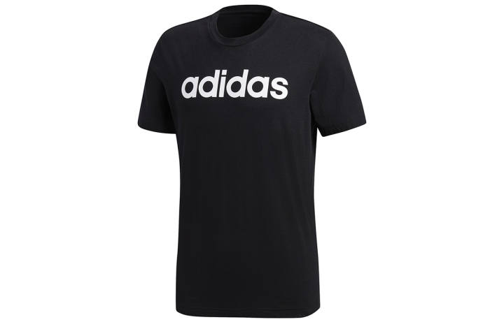 Adidas Adidas T Shirts Men's Black Crew Neck Moderate Straight Fit