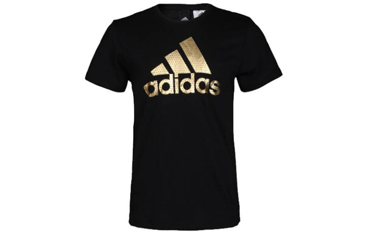 Adidas Adidas T Shirts Men's Black Crew Neck Moderate