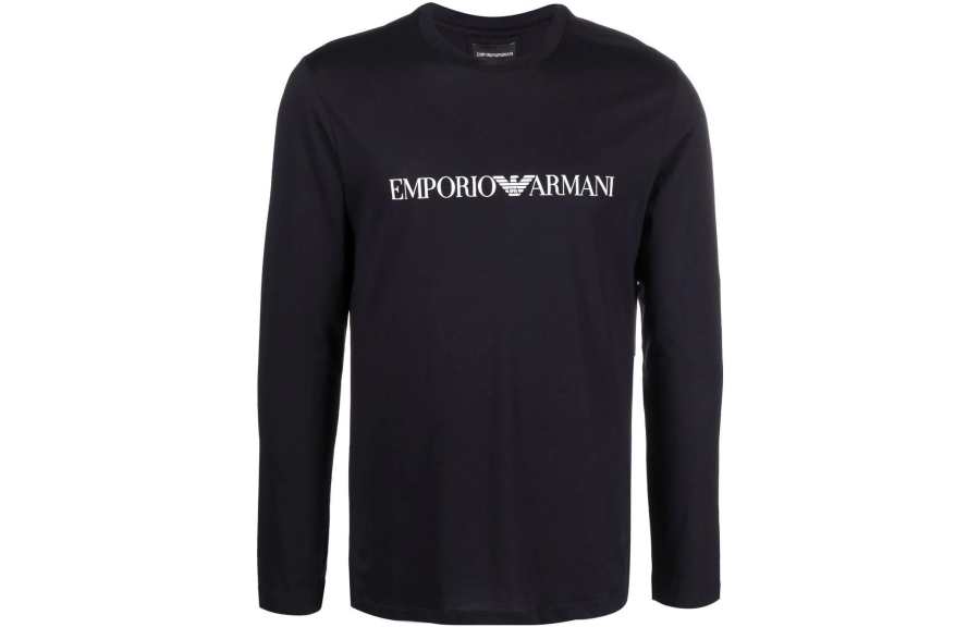 EMPORIO ARMANI Logo Printed Crewneck T Shirt