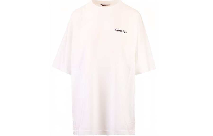 Balenciaga T Shirt Loose Fit Men's White