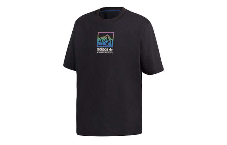 Adidas Originals ADIPLORE PREMIUM T Shirts Men's Black Crew Neck Moderate Straight Fit