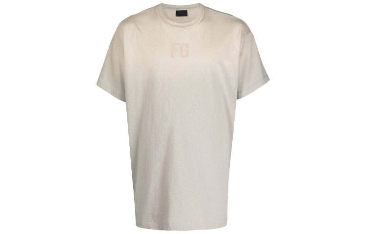 Fear Of God T Shirts Men's Oat Crew Neck Moderate Straight Fit