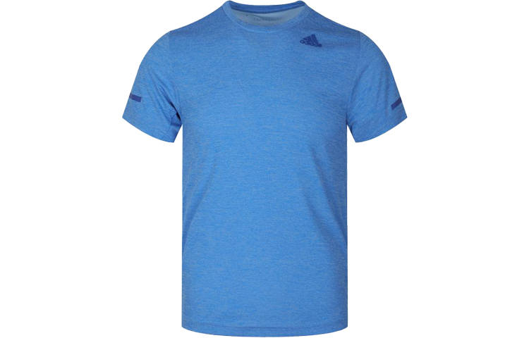 Adidas Adidas T Shirts Men's Blue Crew Neck Moderate Straight Fit