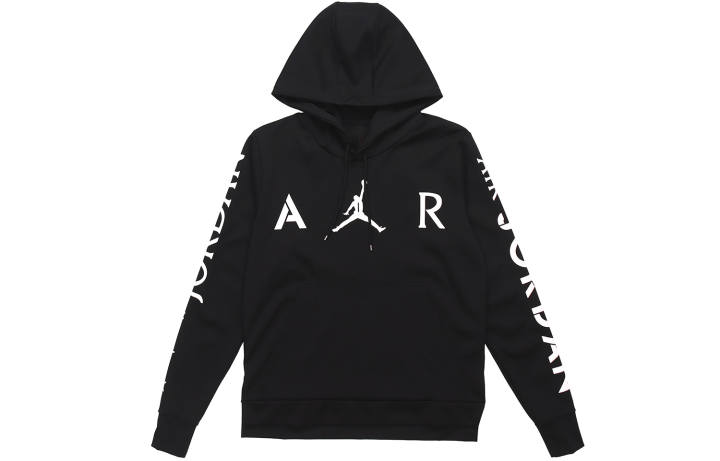Jordan Jordan Sweatshirts Men's Black Hooded Moderate Regular