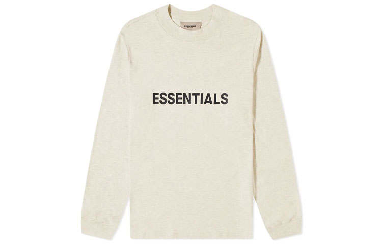 Fear Of God Essentials Ss20 T Shirts Men's Cream Crew Neck Moderate Straight Fit