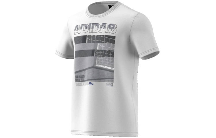 Adidas Adidas T Shirts Men's White Crew Neck Moderate Other