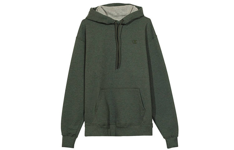 Champion Sweatshirts Unisex Gray Green Hooded Thickened Heavyweight