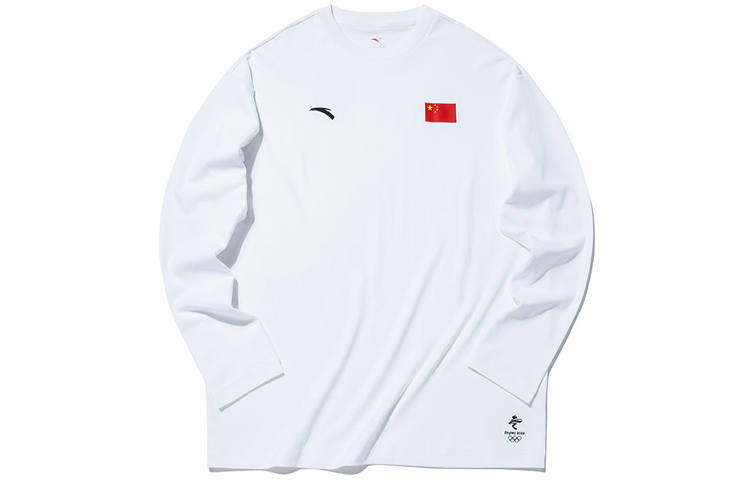 ANTA T Shirts Unisex White Crew Neck Moderate Straight Fit