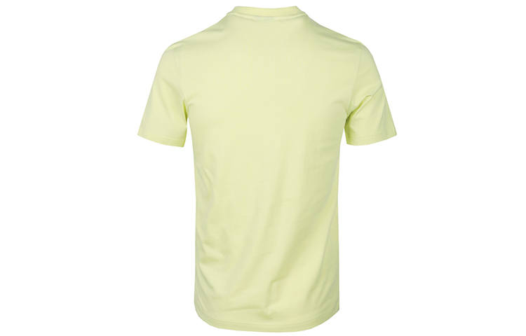 Adidas Adidas T Shirts Men's Light Yellow Crew Neck Moderate Straight Fit