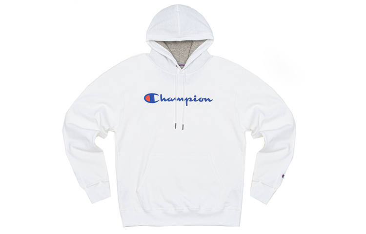 Champion Champion Script Logo Fleece Lined Hooded Pullover Sweatshirt US Version Unisex