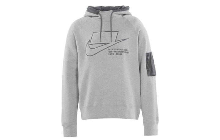 Nike Nike Sweatshirts Men's Toned Dark Gray Hooded Moderate Regular