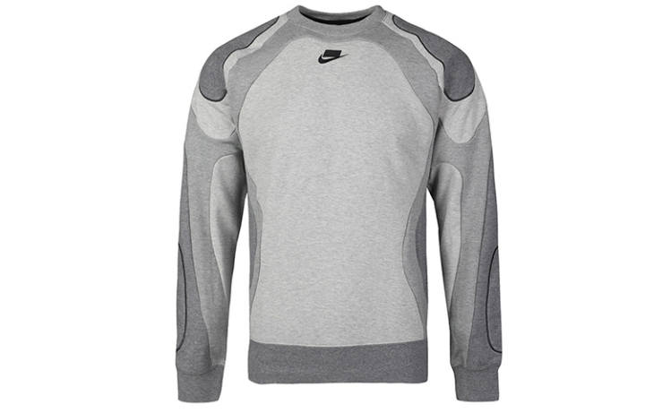 Nike Nike Sweatshirts Men's Gray Crew Neck Moderate Regular