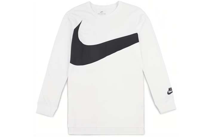 Nike Nike T Shirts Men's White Crew Neck Moderate Straight Fit