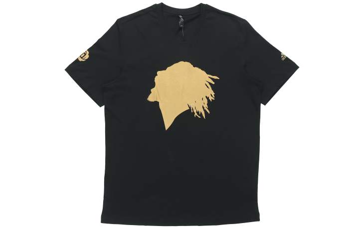 Adidas Adidas T Shirts Men's Black Crew Neck Moderate Straight Fit