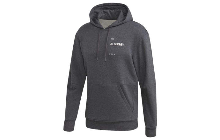 Adidas Adidas Terrex Sweatshirts Men's Gray Hooded Moderate Regular
