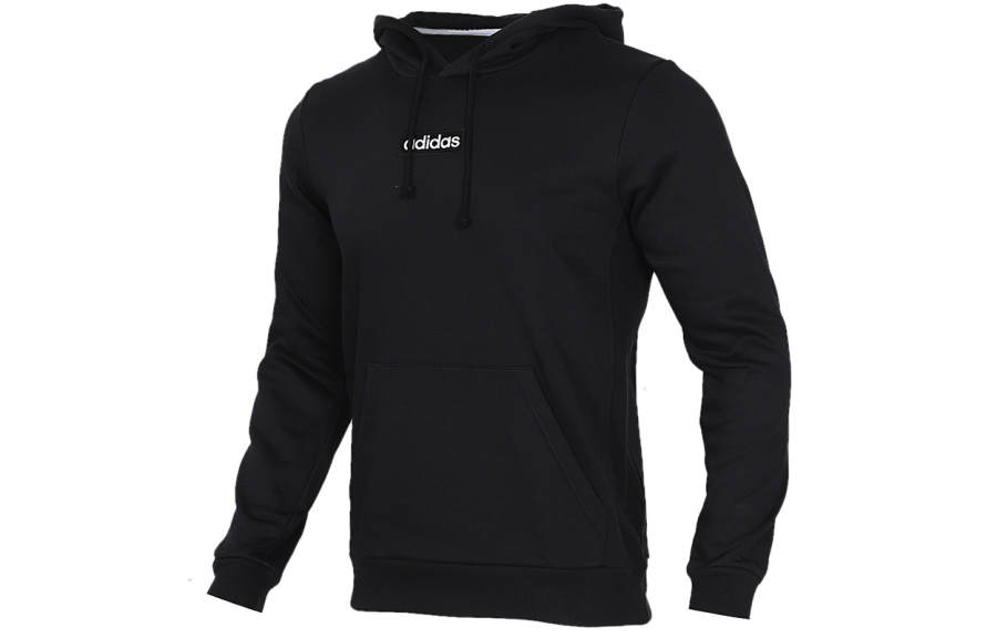 Adidas Neo Sweatshirts Men's Black Hooded Moderate Regular