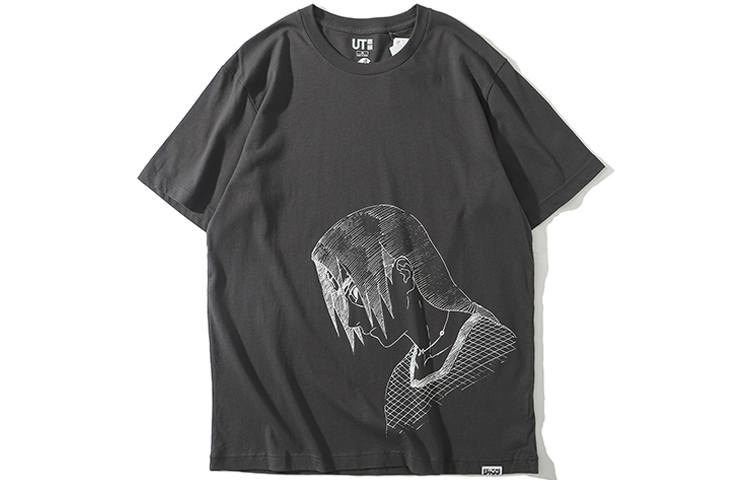 UNIQLO T Shirt Unisex Dark Gray