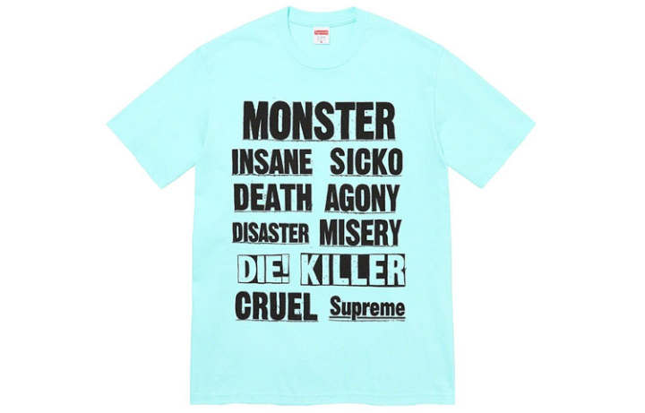 Supreme Supreme Letter Print T Shirt Unisex Clothing