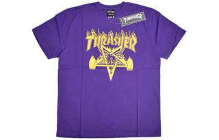 Thrasher T Shirt Unisex Purple Japan Version