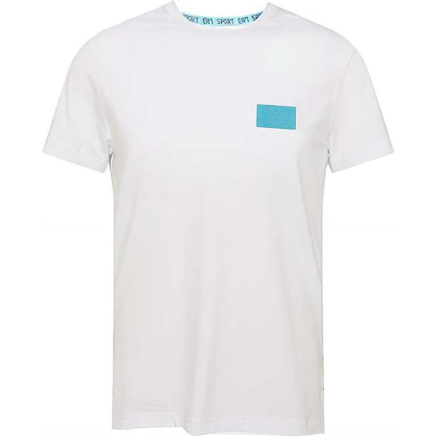 EMPORIO ARMANI T Shirts Men's White Crew Neck Moderate Straight Fit